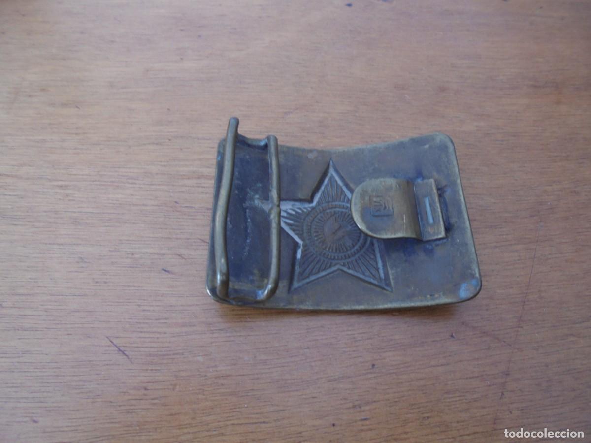 Militaria: HEBILLA MET&Aacute;LICA DE CINTURON DEL EJERCITO SOVI&Eacute;TICO - Foto 2