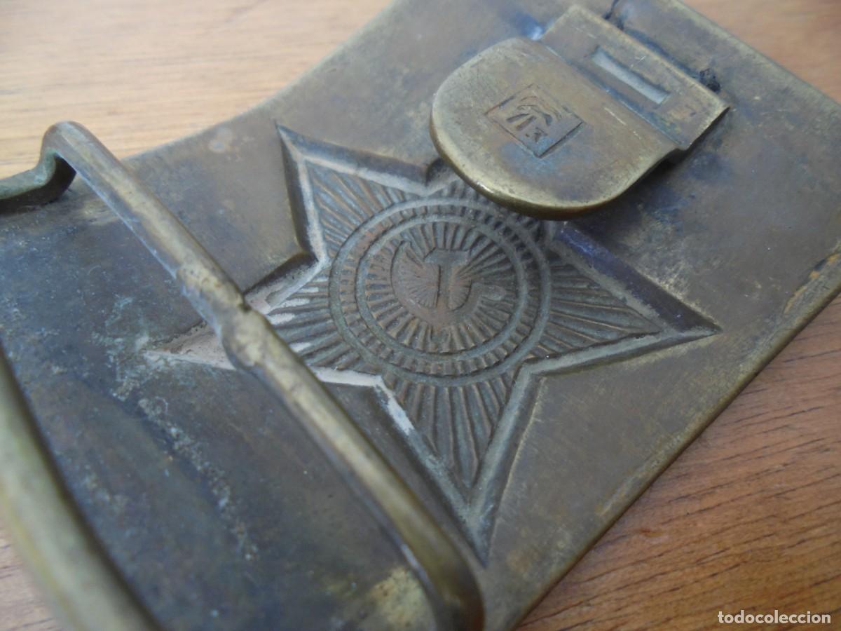 Militaria: HEBILLA MET&Aacute;LICA DE CINTURON DEL EJERCITO SOVI&Eacute;TICO - Foto 3