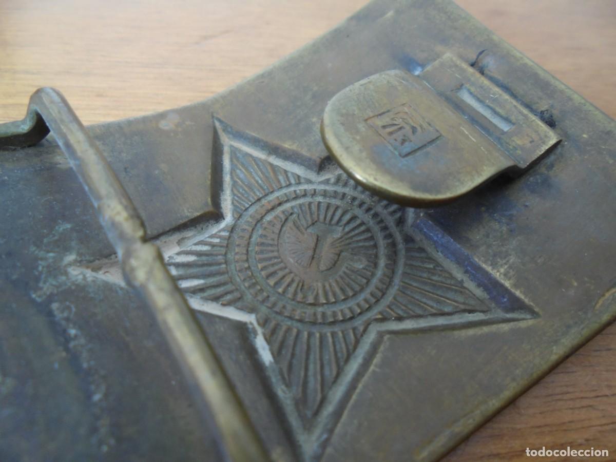 Militaria: HEBILLA MET&Aacute;LICA DE CINTURON DEL EJERCITO SOVI&Eacute;TICO - Foto 4