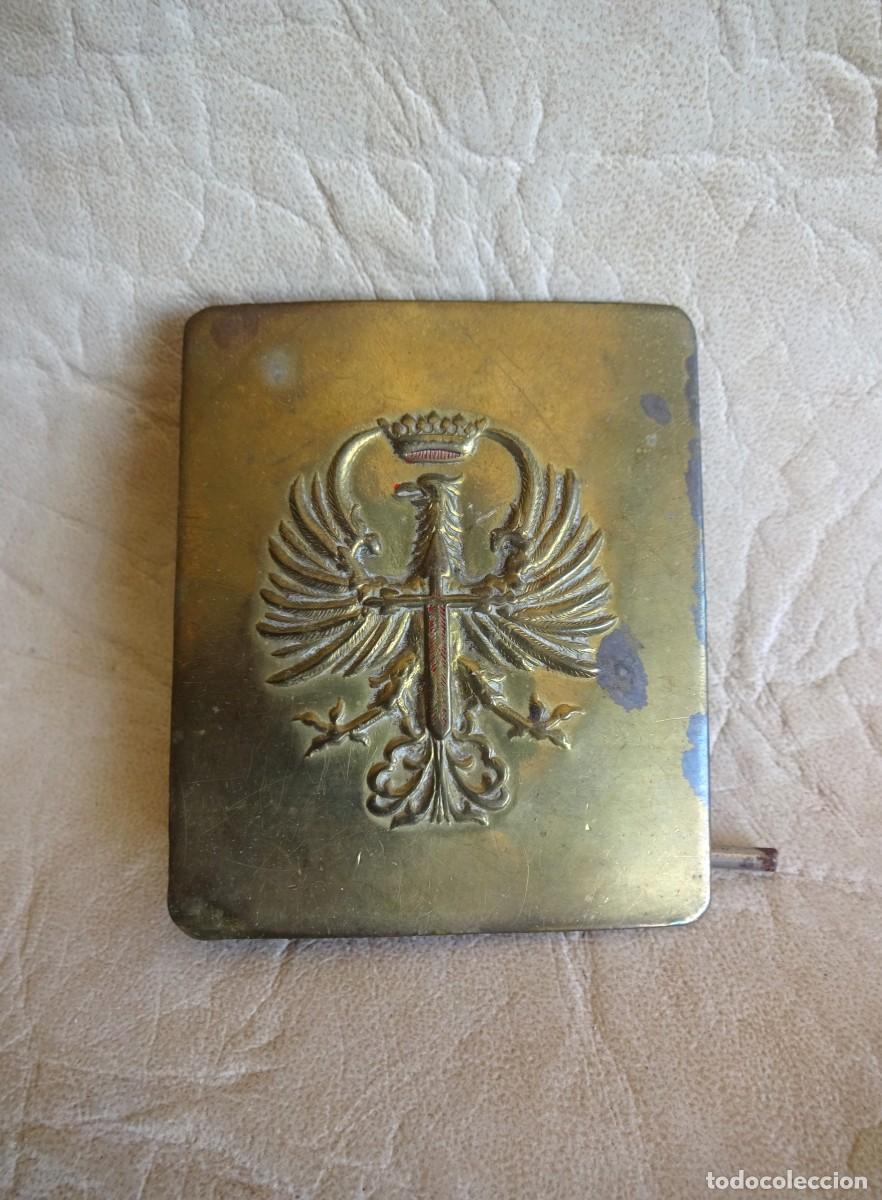 Militaria: antigua hebilla ejercito espa&ntilde;ol - Foto 1