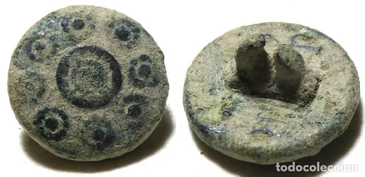 Militaria: Antiguo bot&oacute;n para identificar 12 mm - Foto 1