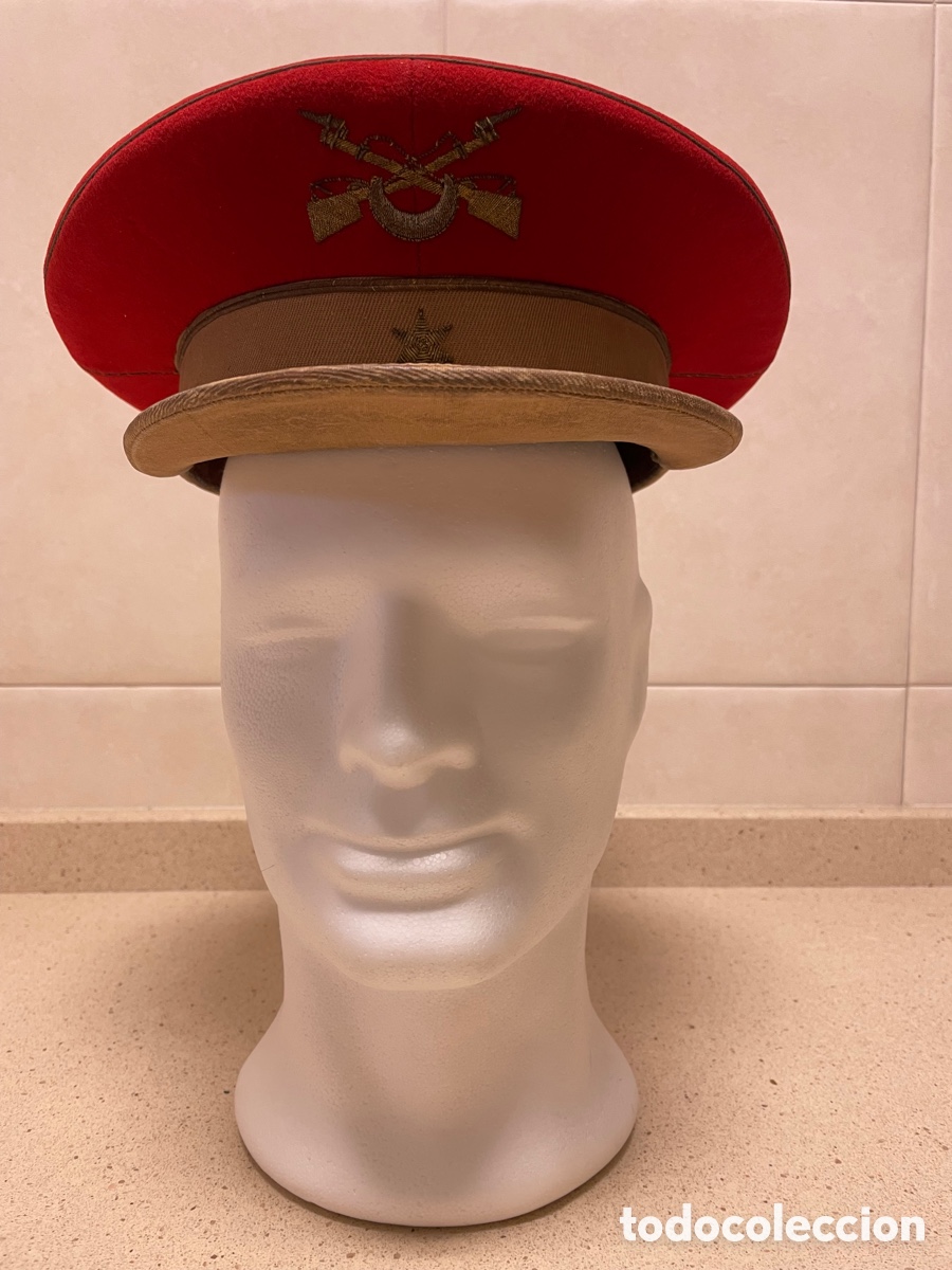 Militaria: gorra de plato de regulares - Foto 3