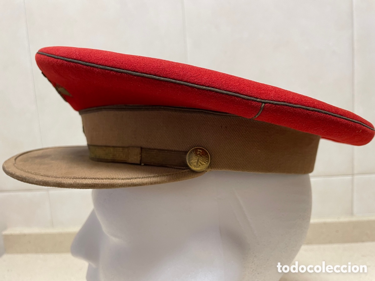 Militaria: gorra de plato de regulares - Foto 4