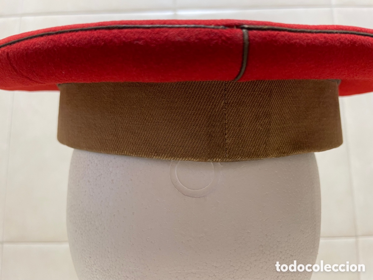 Militaria: gorra de plato de regulares - Foto 6