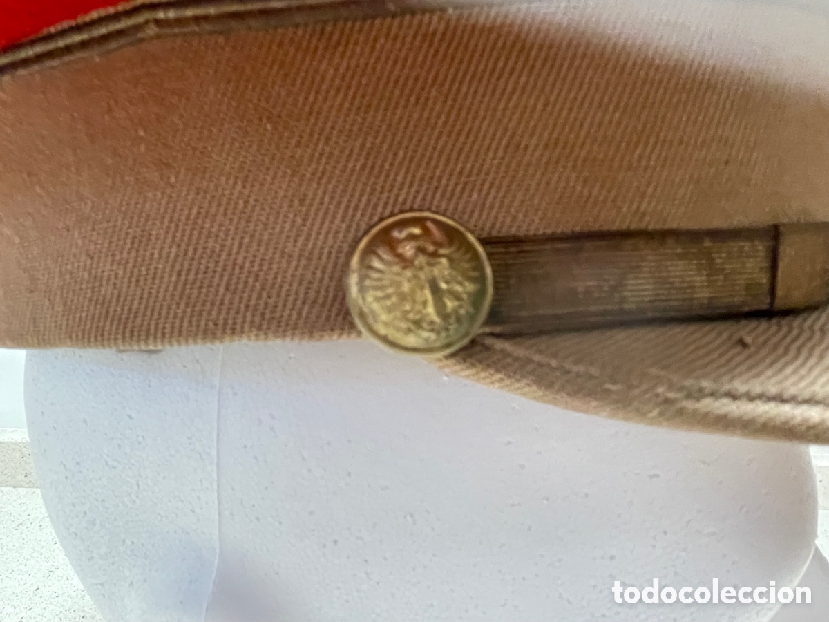 Militaria: gorra de plato de regulares - Foto 7