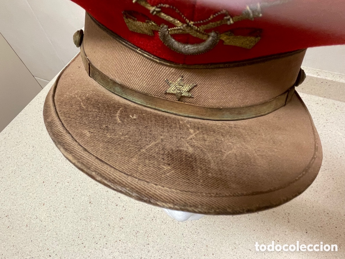 Militaria: gorra de plato de regulares - Foto 9