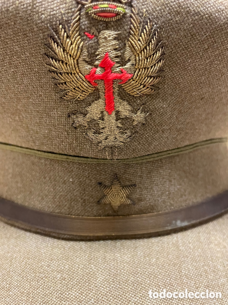Militaria: Gorra de plato militar - Foto 2