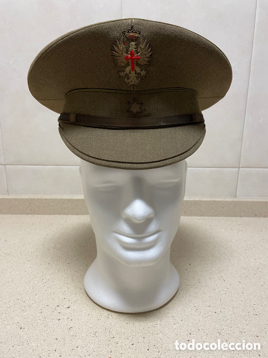 Militaria: Gorra de plato militar - Foto 1