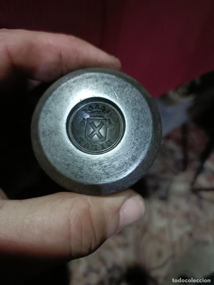 Militaria: Antiguo troquel para bot&oacute;n grande de Eibar - Foto 2