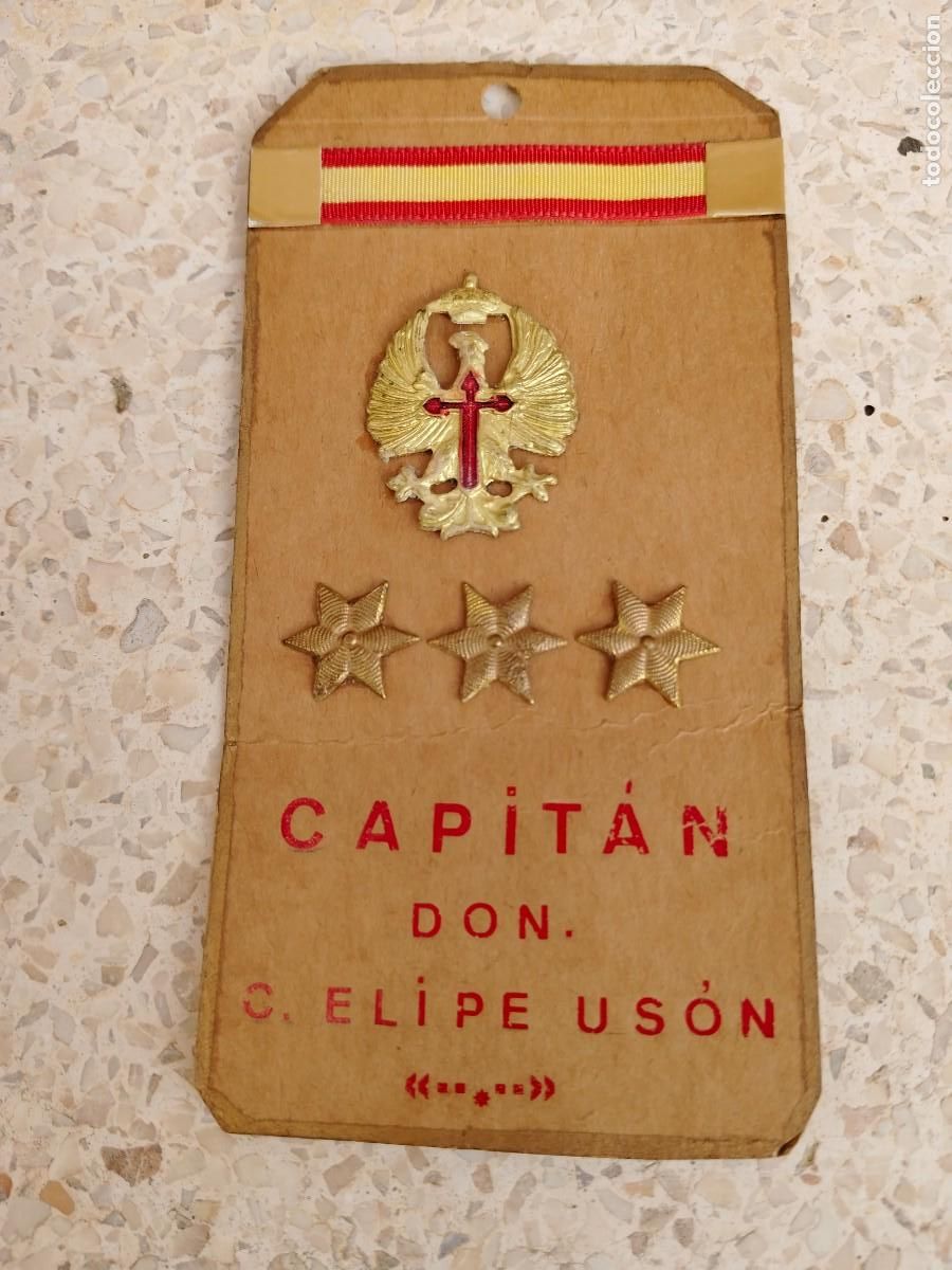 Militaria: IDENTIFICACI&Oacute;N DE CAPIT&Aacute;N DEL EJ&Eacute;RCITO ESPA&Ntilde;OL - Foto 1