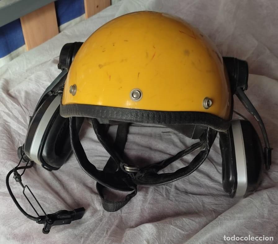 Militaria: Casco de vuelo con micro y auriculares - Foto 4