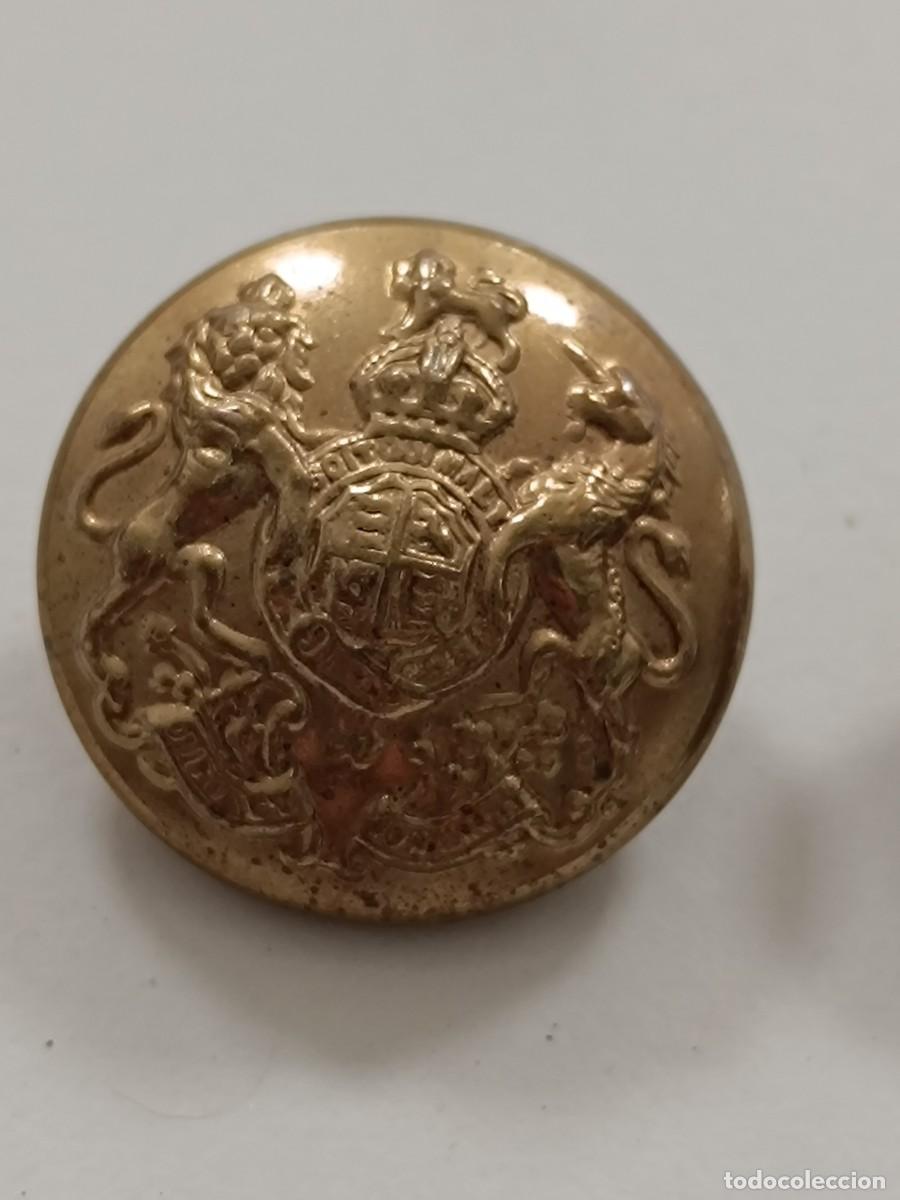 Militaria: 2 ANTIGUOS BOTONES INGLESES - Foto 2