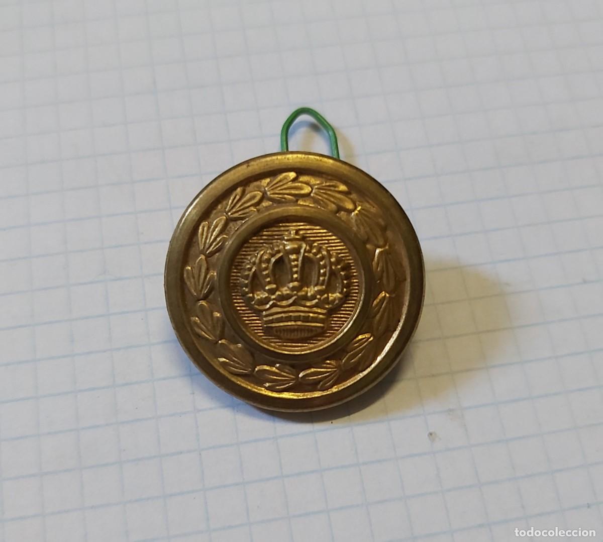 Militaria: Bot&oacute;n corona, 25 mm - Foto 1