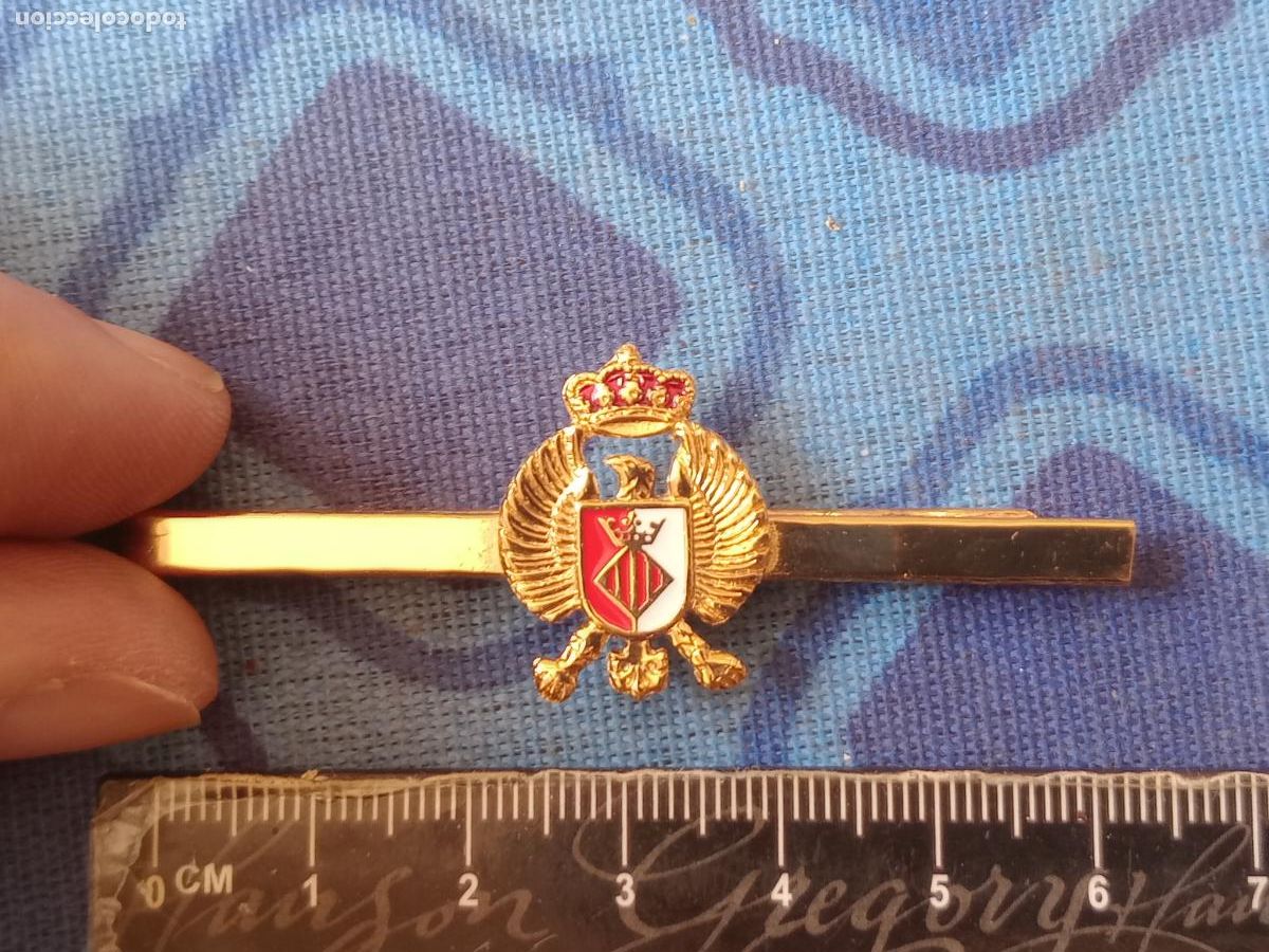 Militaria: Pisacorbata, pasador de corbata. Ej&eacute;rcito, Valencia - Foto 1