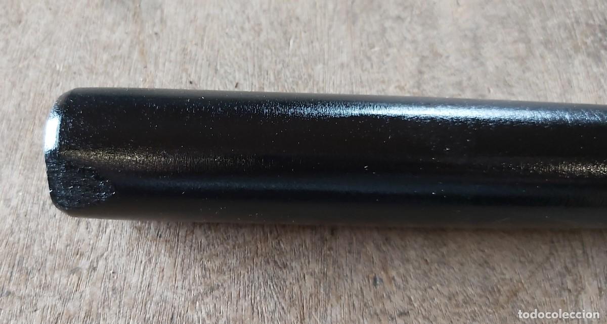 Militaria: Defensa de madera, pintada en negro - Foto 3