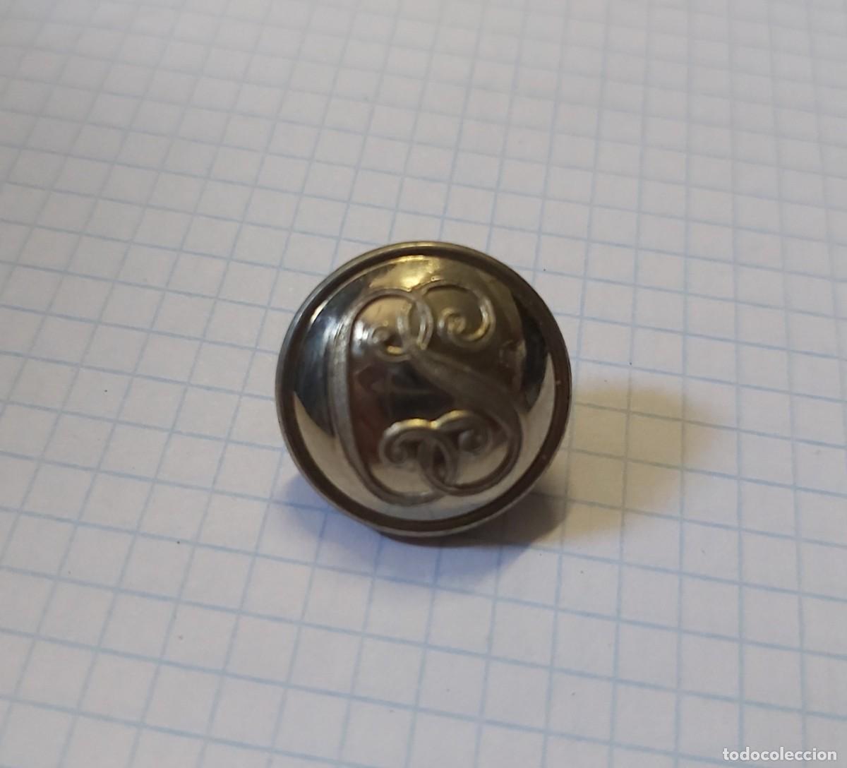 Militaria: Bot&oacute;n con letras CS, 1,9cm - Foto 1