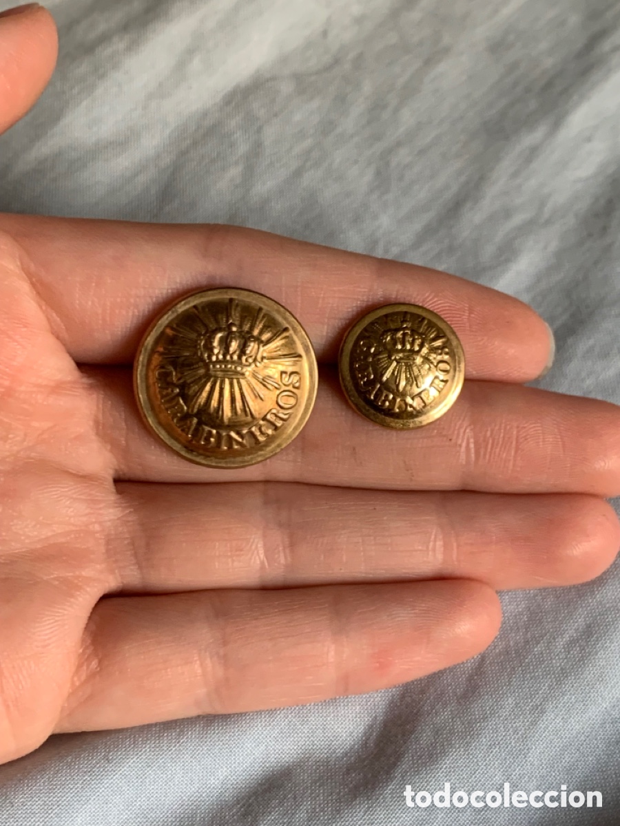 Militaria: BOTONES CARABINEROS 1876 BOTON