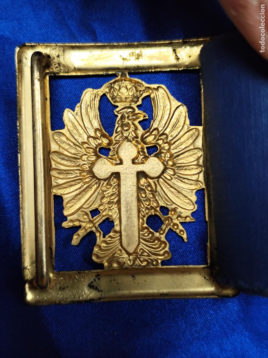 Militaria: HEBILLA EJERCITO ESPA&Ntilde;OL CALADO COMO NUEVA - Foto 2