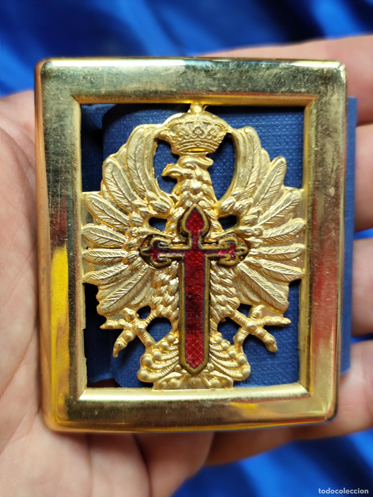 Militaria: HEBILLA EJERCITO ESPA&Ntilde;OL CALADO COMO NUEVA - Foto 1
