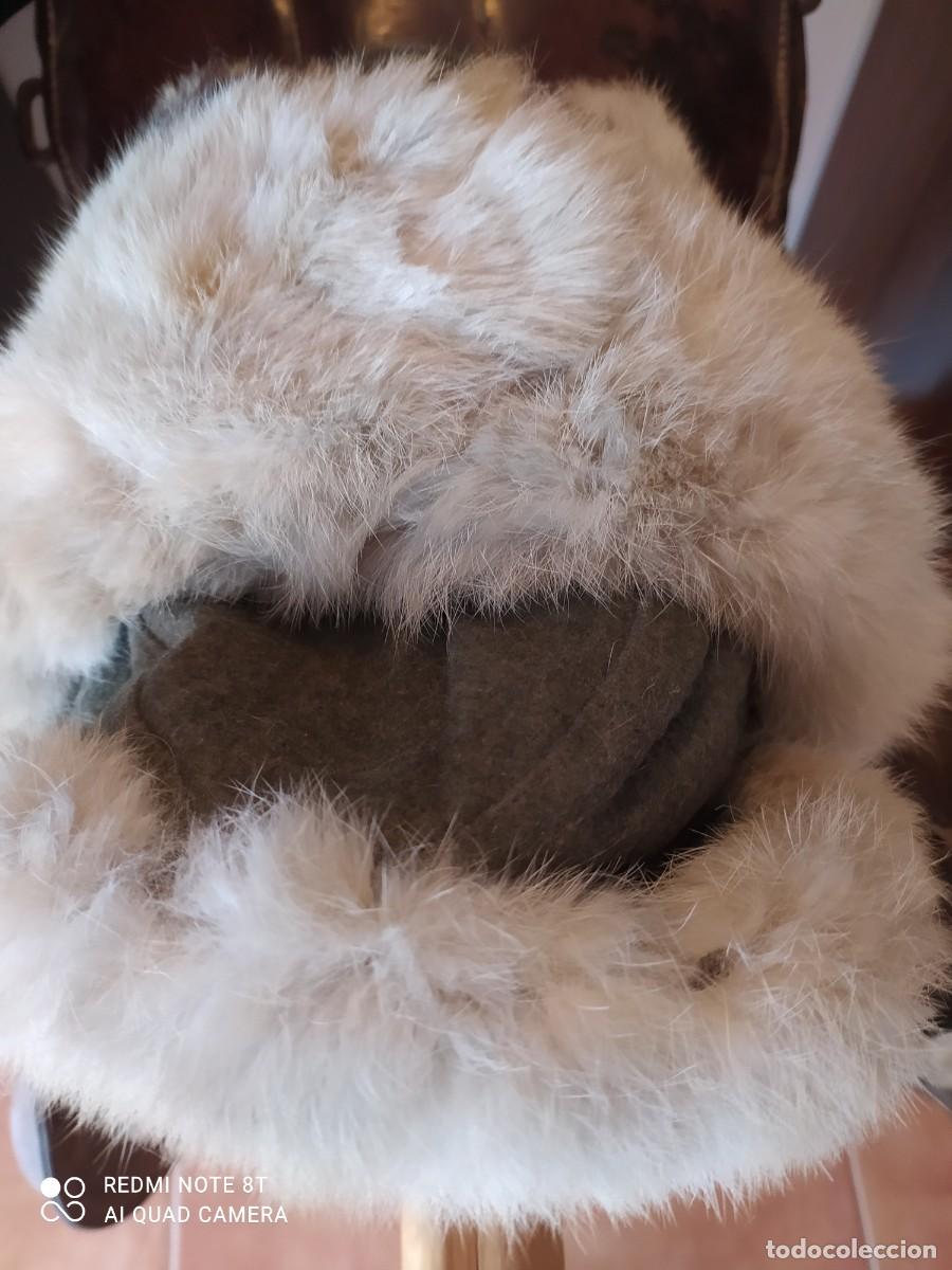 Militaria: Divisi&oacute;n azul,gorro invierno original - Foto 6