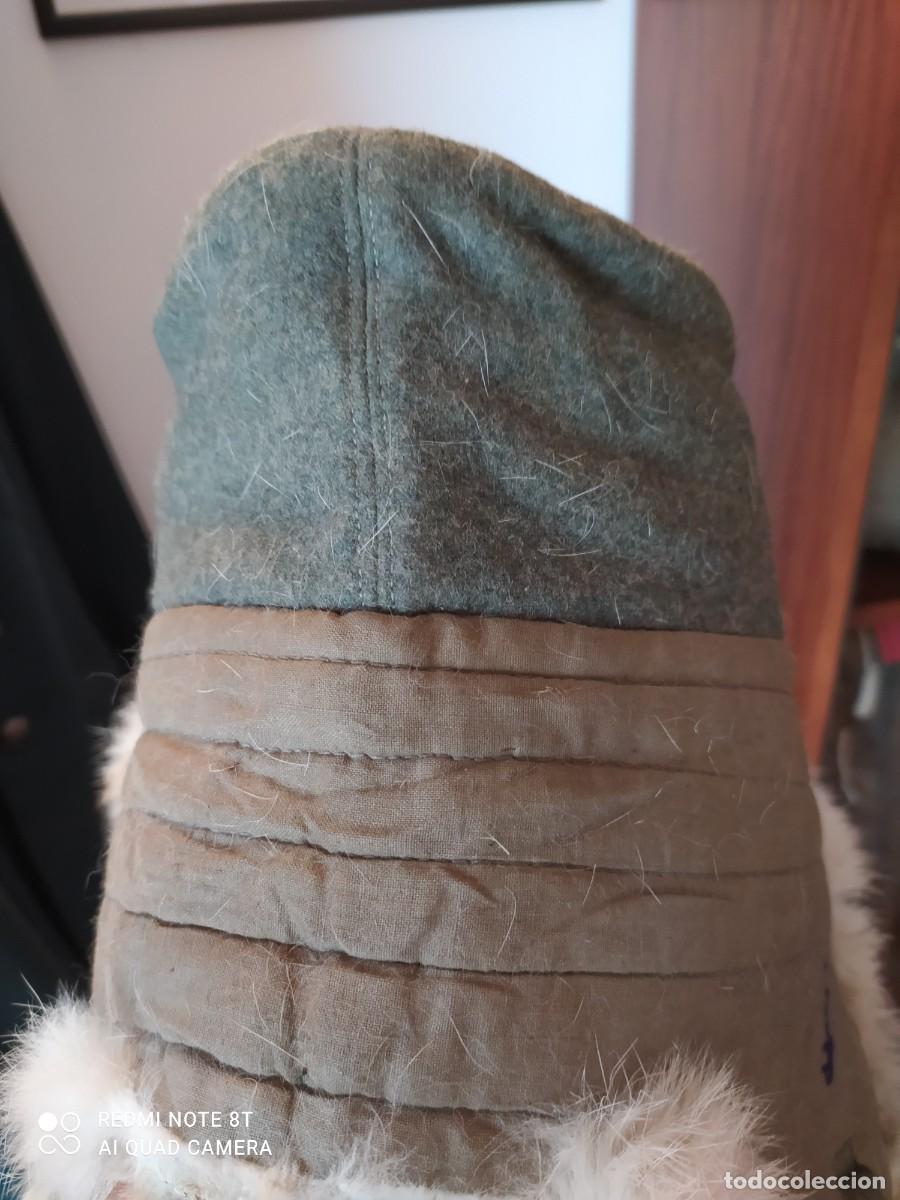 Militaria: Divisi&oacute;n azul,gorro invierno original - Foto 9