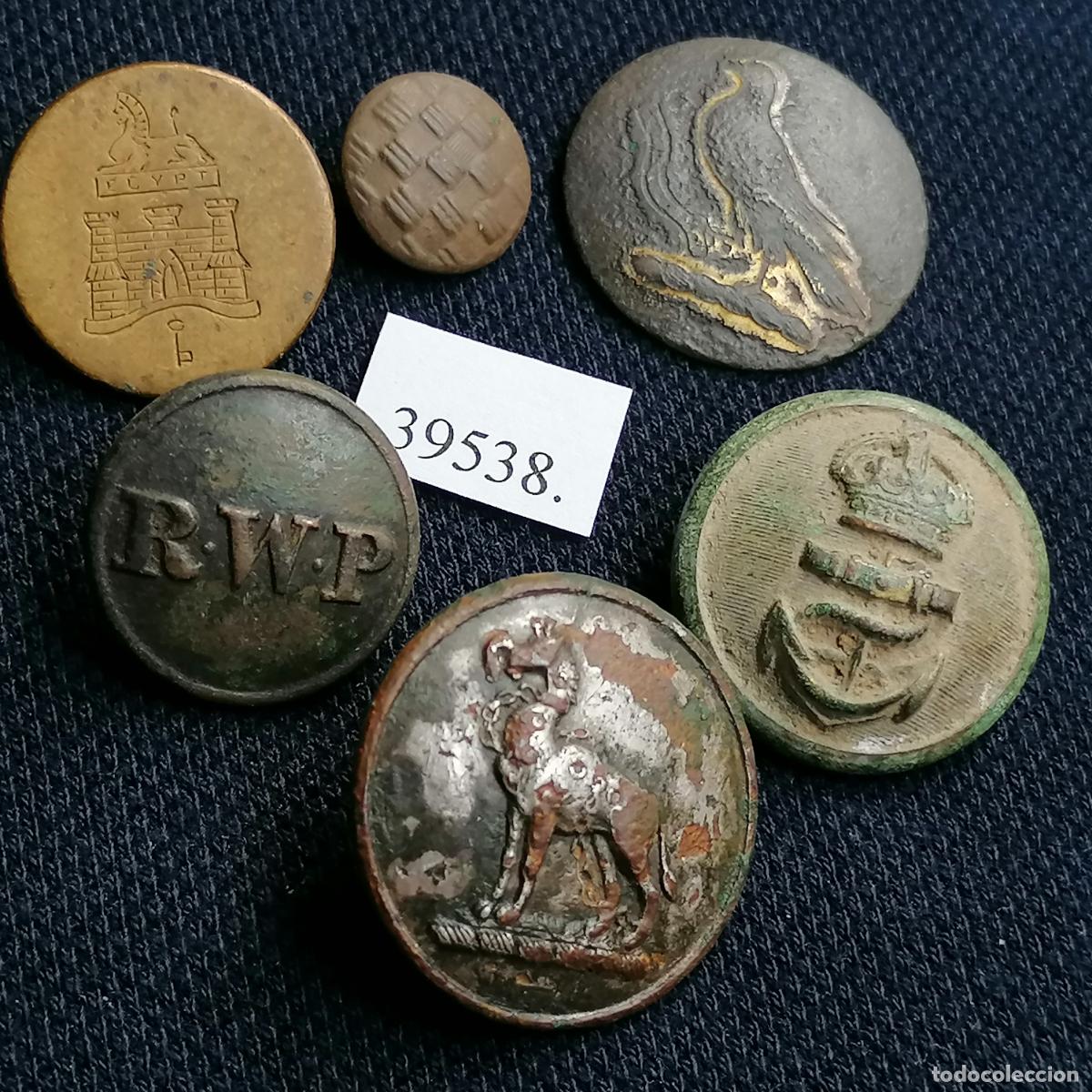 Militaria: Lote botones antiguos - Foto 6