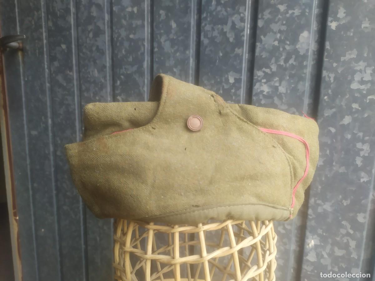 Militaria: Pl&aacute;tano con orejeras, de pa&ntilde;o - Foto 1