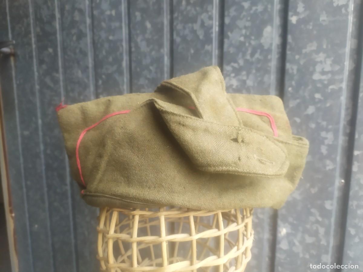 Militaria: Pl&aacute;tano con orejeras, de pa&ntilde;o - Foto 2
