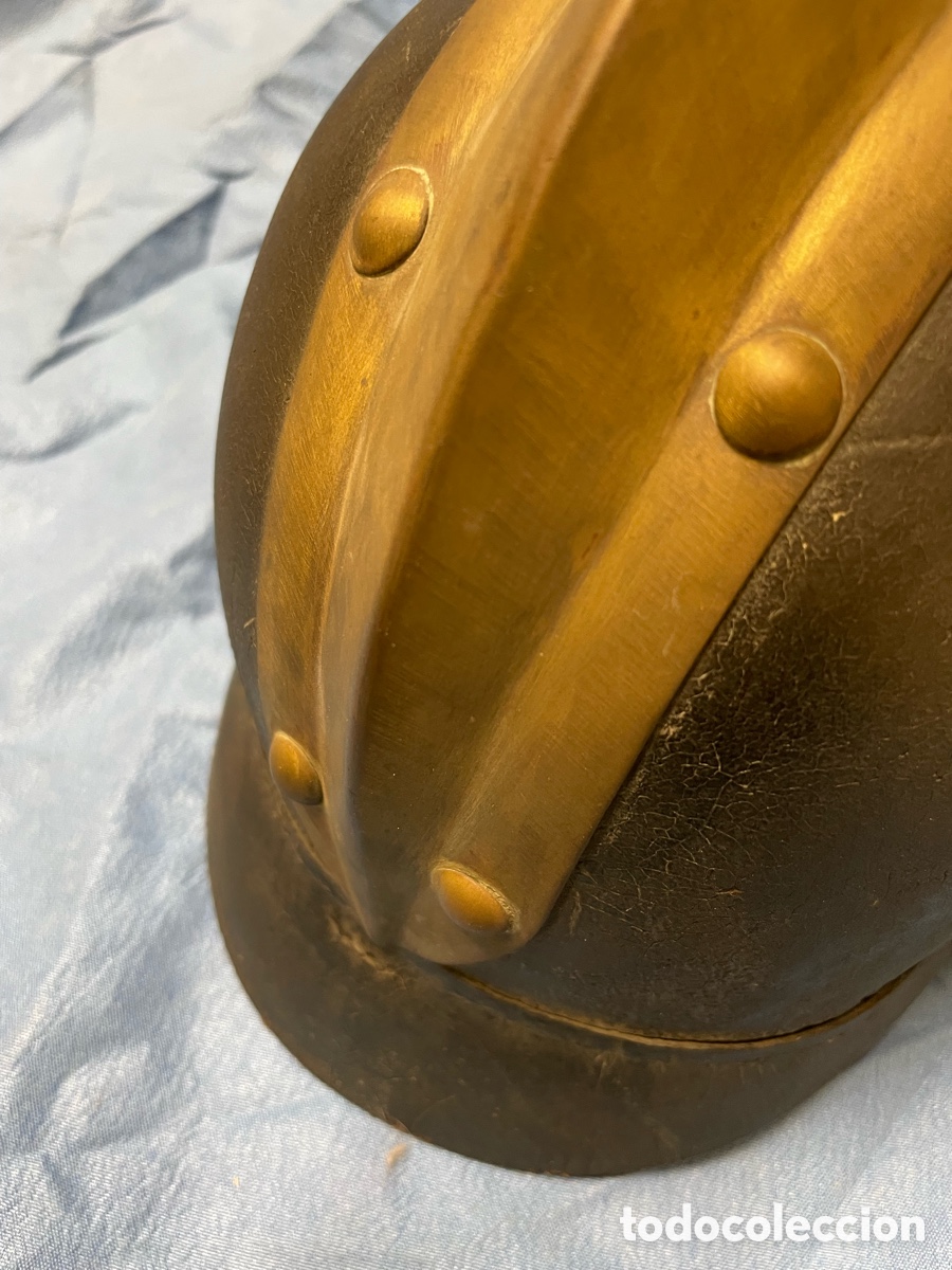 Militaria: ANTIGUO CASCO DE BOMBERO? - Foto 4