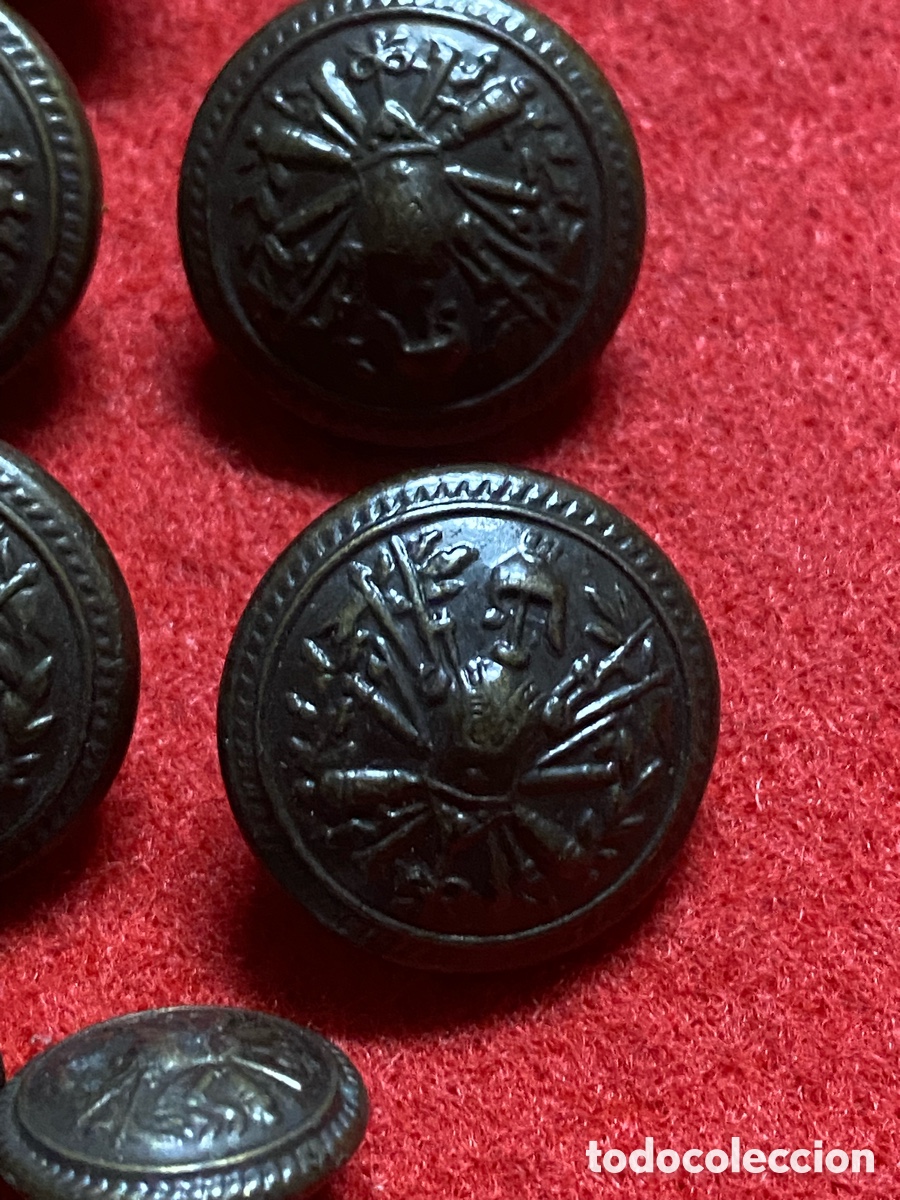 Militaria: LOTE DE BOTONES EJERCITO ITALIANO - Foto 2