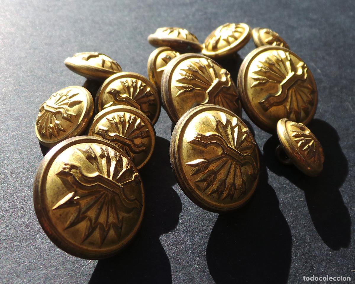 Militaria: LOTE DE BOTONES FALANGE. - Foto 2