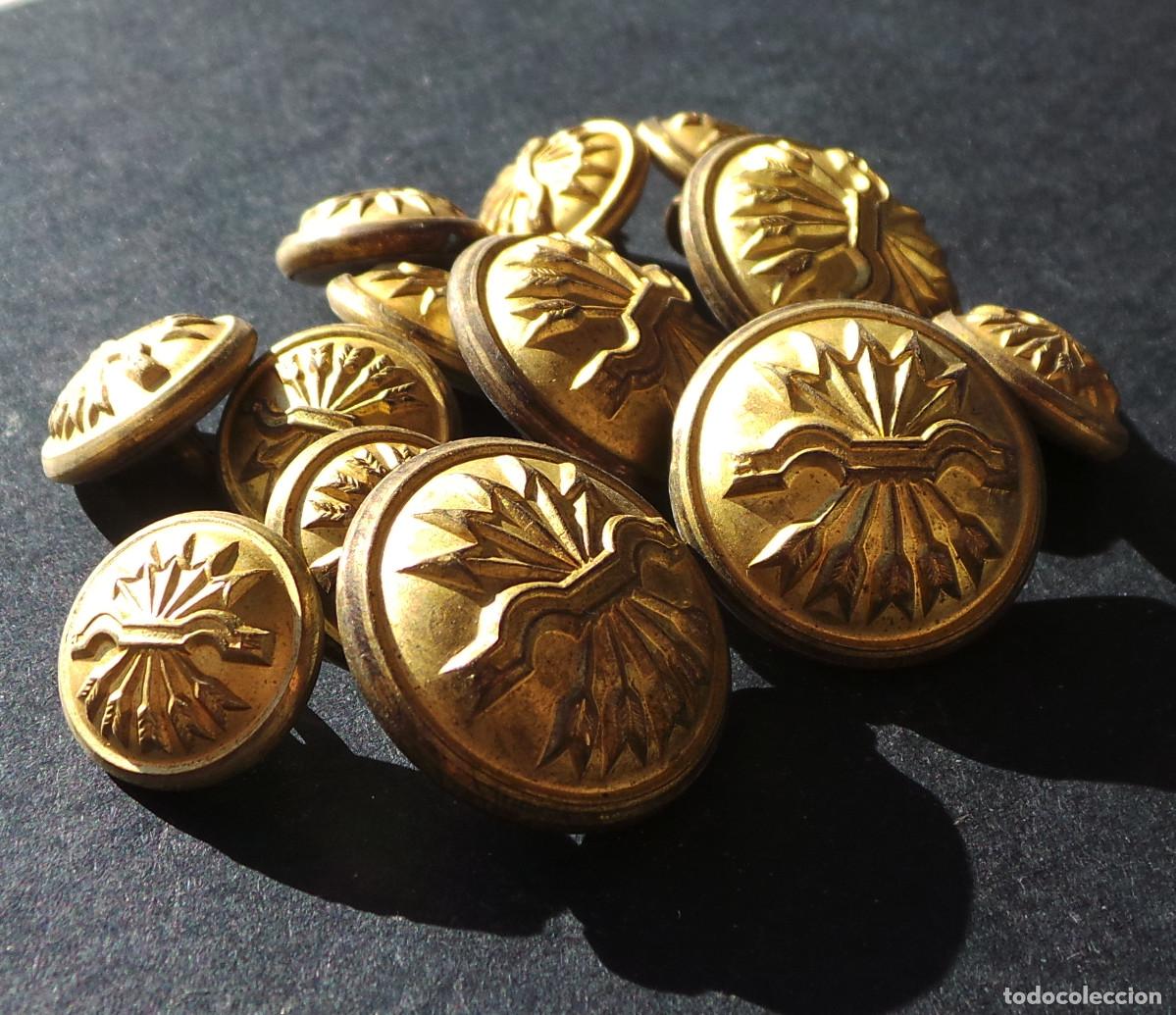 Militaria: LOTE DE BOTONES FALANGE. - Foto 7