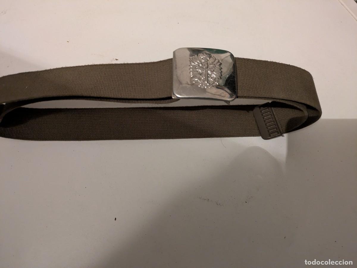 Militaria: Cintur&oacute;n Ejercito de tierra 1 m de la d&eacute;cada de 1980. Ajustable - Foto 1
