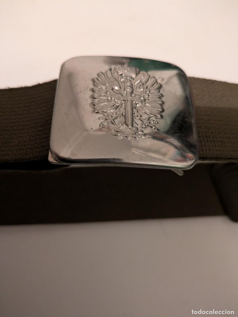 Militaria: Cintur&oacute;n Ejercito de tierra 1 m de la d&eacute;cada de 1980. Ajustable - Foto 3