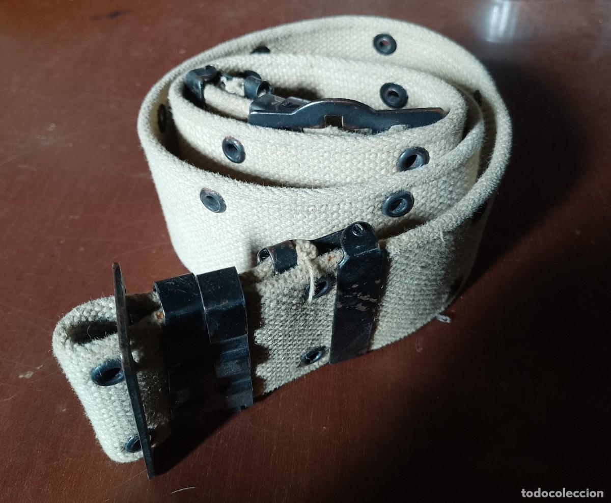 Militaria: Cintur&oacute;n ingl&eacute;s, blanco - Foto 1