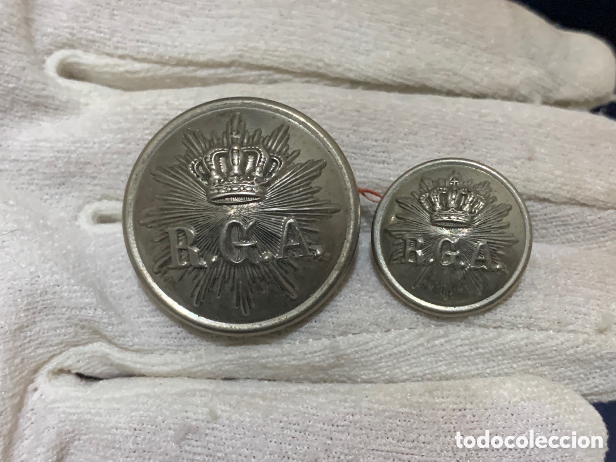 Militaria: BOTONES REAL GUARDIA DE ALABARDEROS EPOCA ALFONSO XIII BOTON