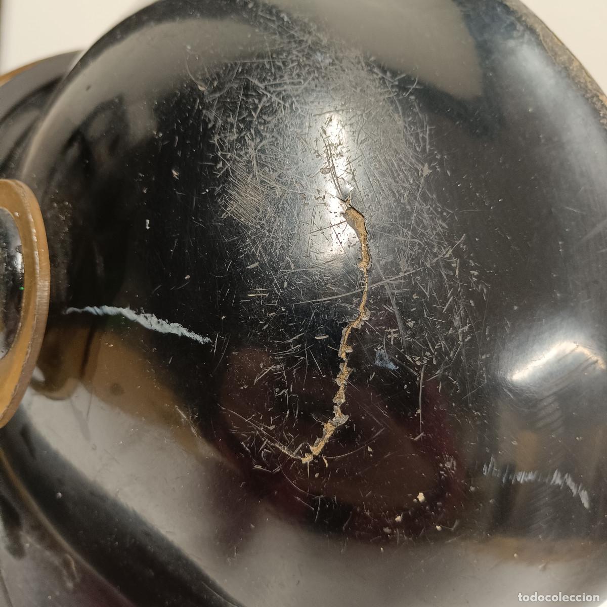 Militaria: CASCO DE BOMBERO CON VISERA. - Foto 8
