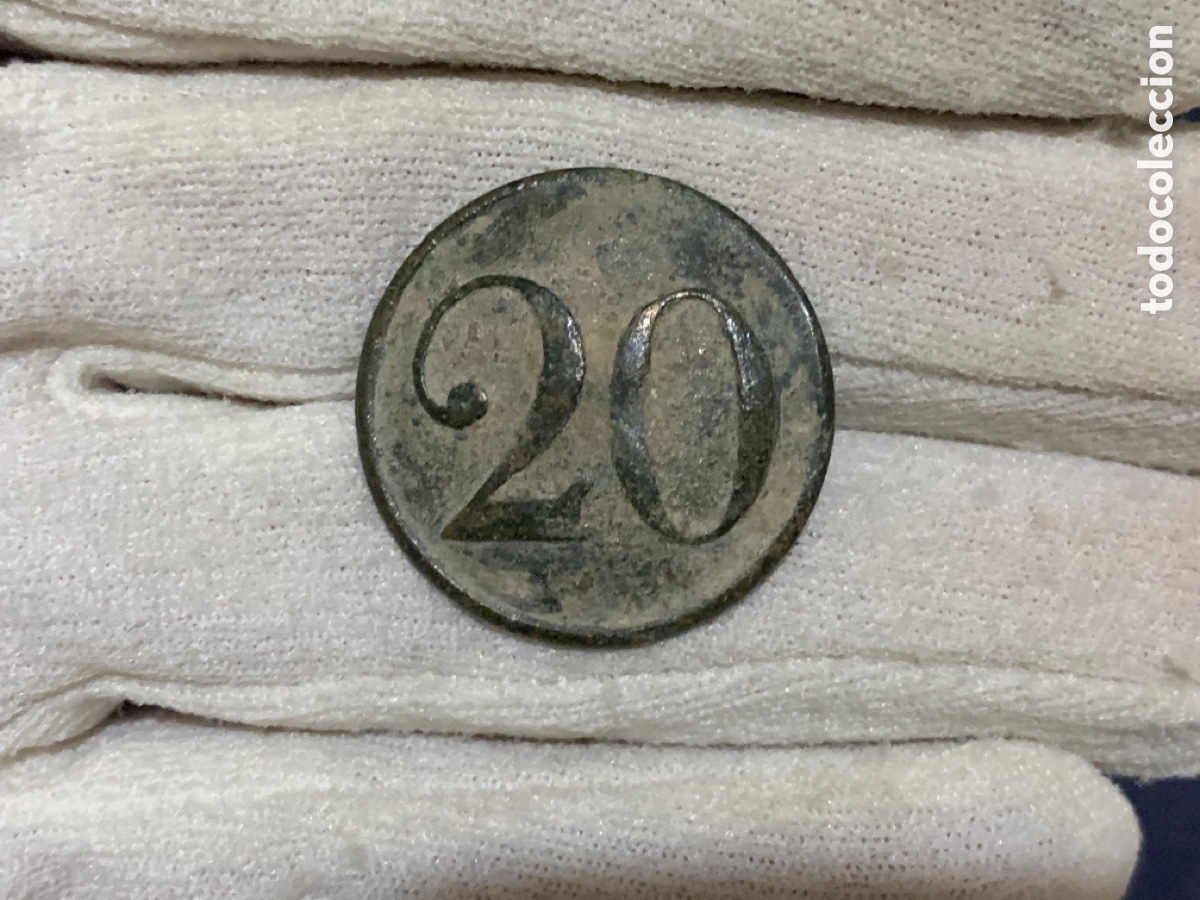 Militaria: BOT&Oacute;N REGIMIENTO DE INFANTERIA N&Uacute;MERO 20