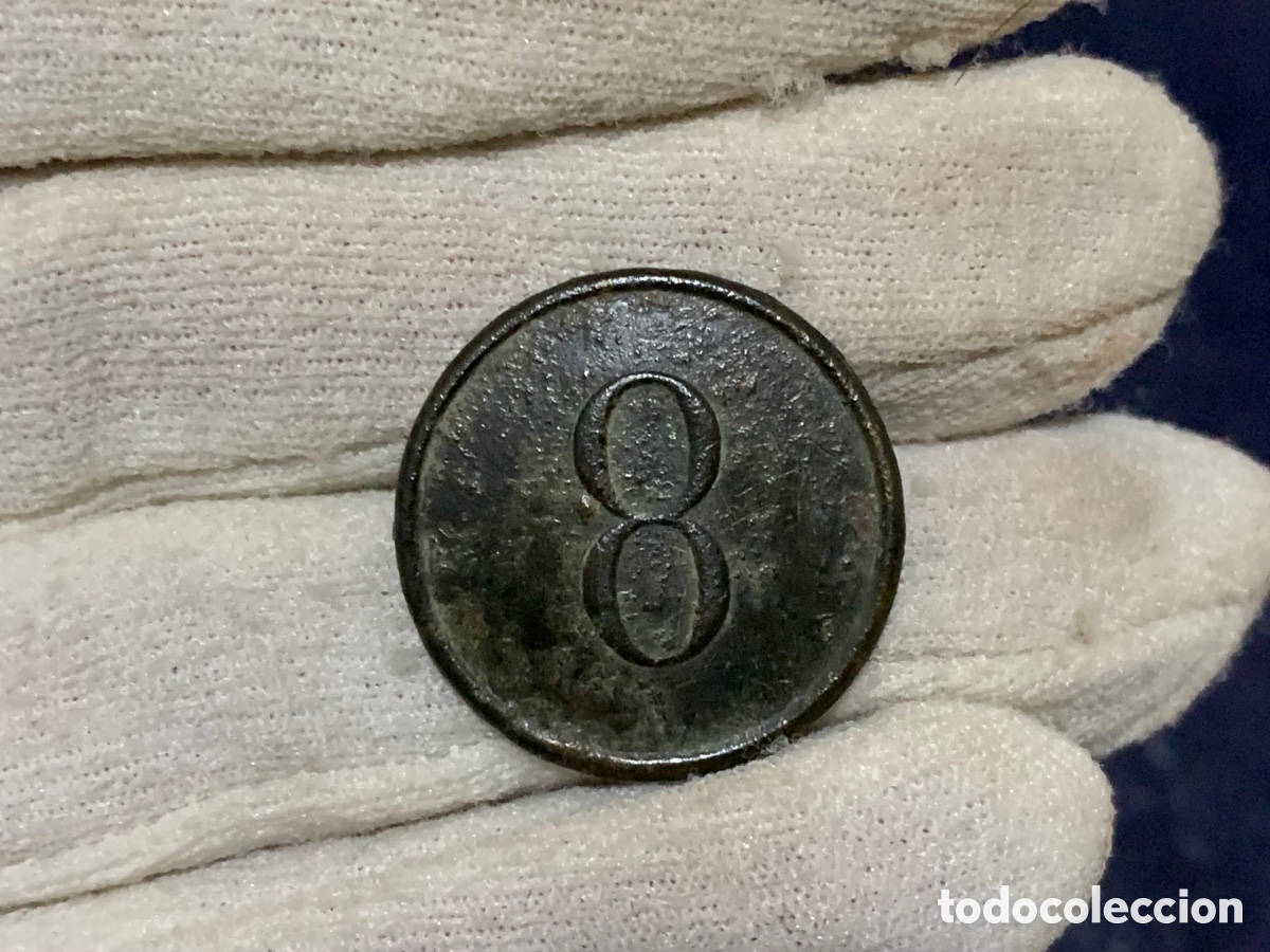 Militaria: BOT&Oacute;N REGIMIENTO DE INFANTERIA N&Uacute;MERO 8
