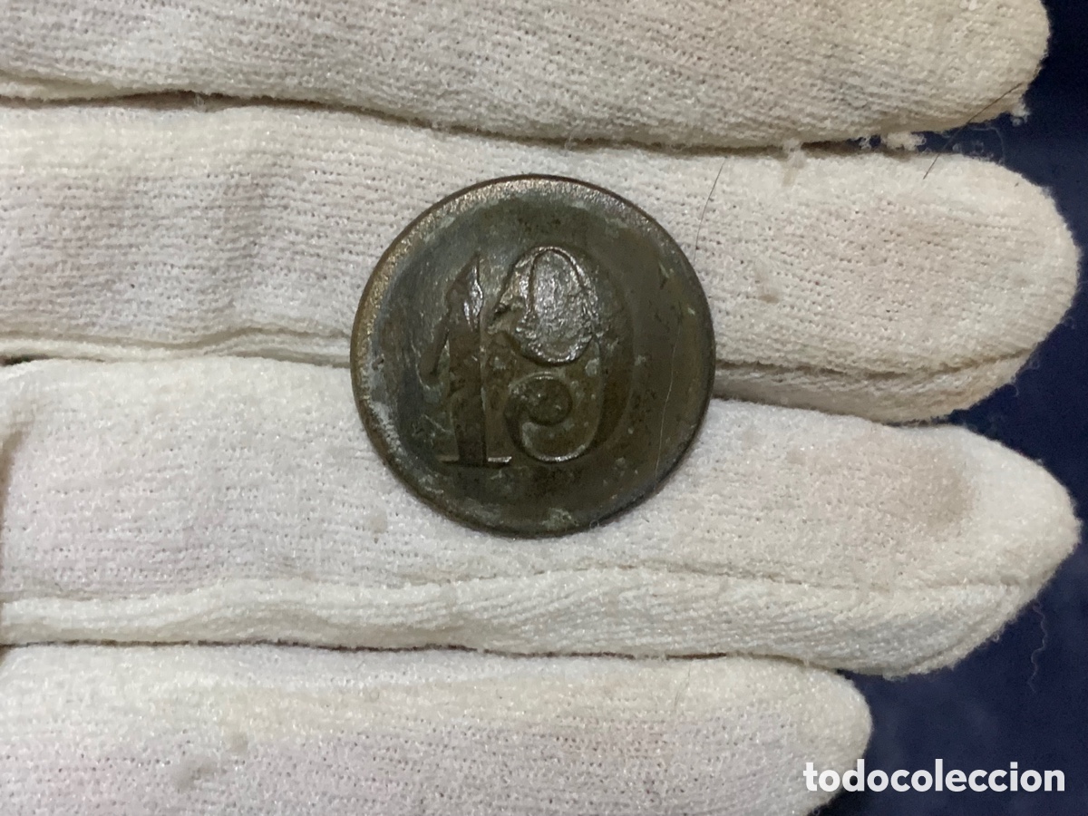 Militaria: BOT&Oacute;N REGIMIENTO DE INFANTERIA N&Uacute;MERO 19