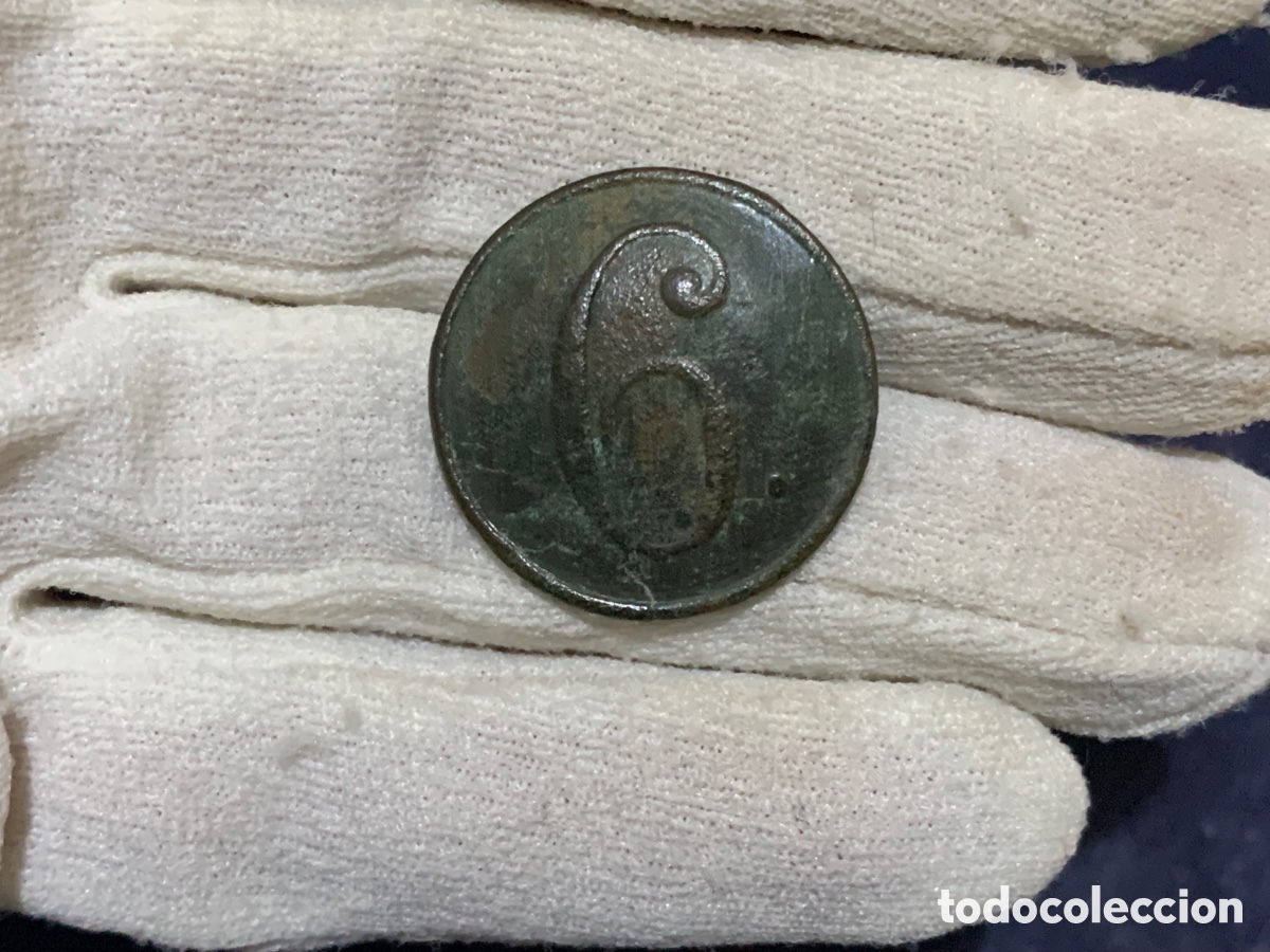 Militaria: BOT&Oacute;N REGIMIENTO DE INFANTERIA N&Uacute;MERO 6