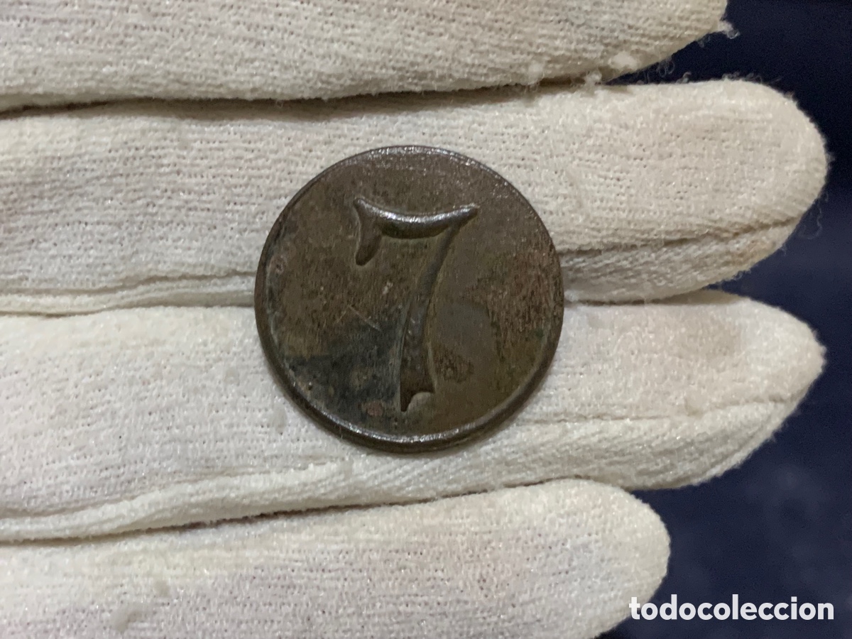 Militaria: BOT&Oacute;N REGIMIENTO DE INFANTERIA N&Uacute;MERO 7