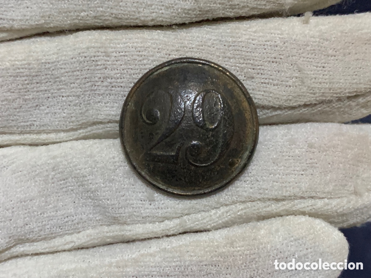 Militaria: BOT&Oacute;N REGIMIENTO DE INFANTERIA N&Uacute;MERO 29