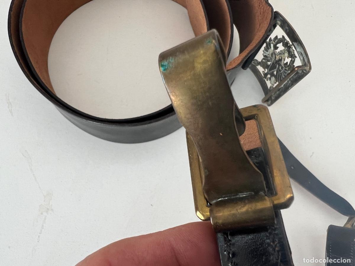 Militaria: CINTURON DE CHAROL CON HEBILLA EJERCITO TIERRA - Foto 6