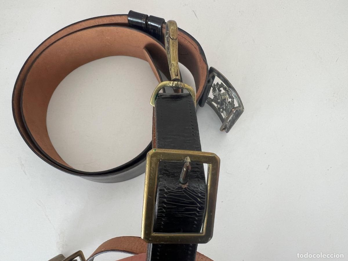 Militaria: CINTURON DE CHAROL CON HEBILLA EJERCITO TIERRA - Foto 7