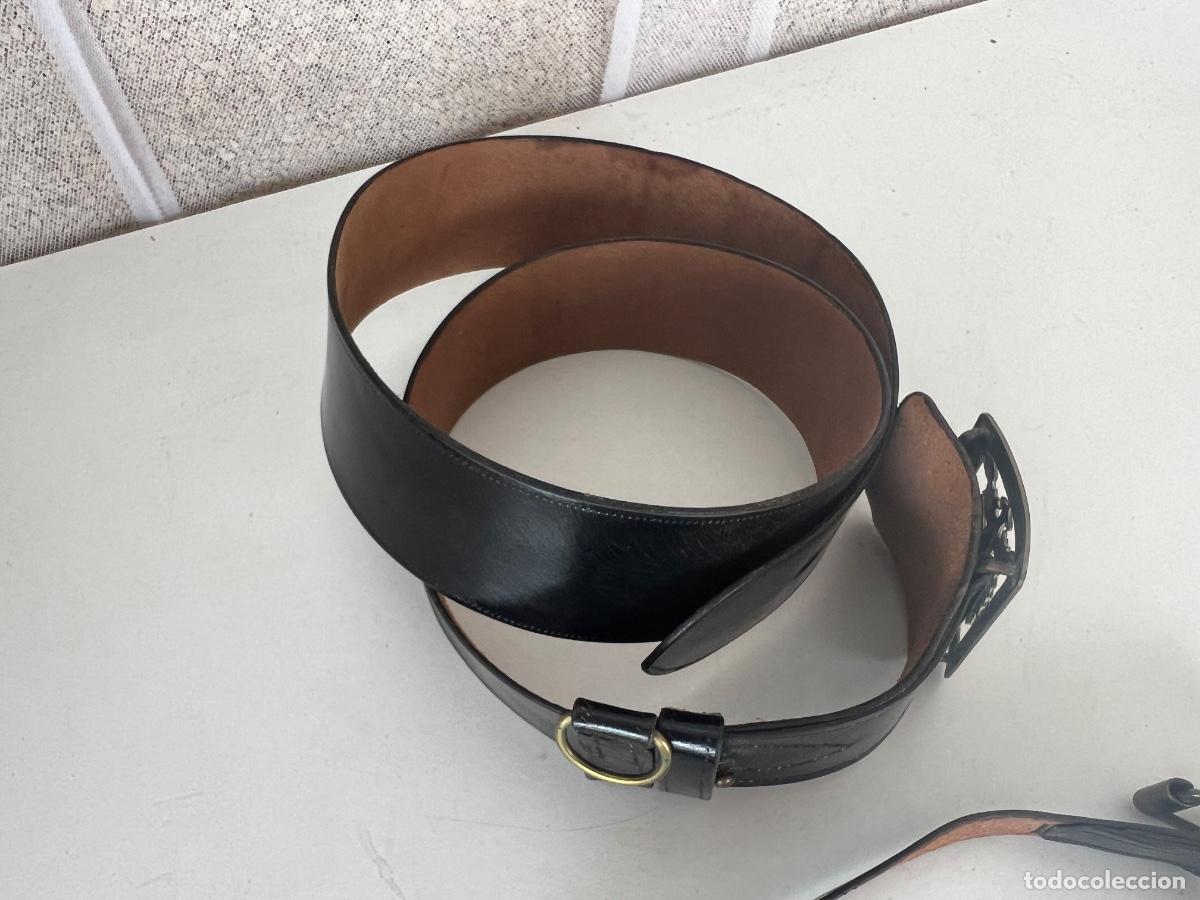 Militaria: CINTURON DE CHAROL CON HEBILLA EJERCITO TIERRA - Foto 11
