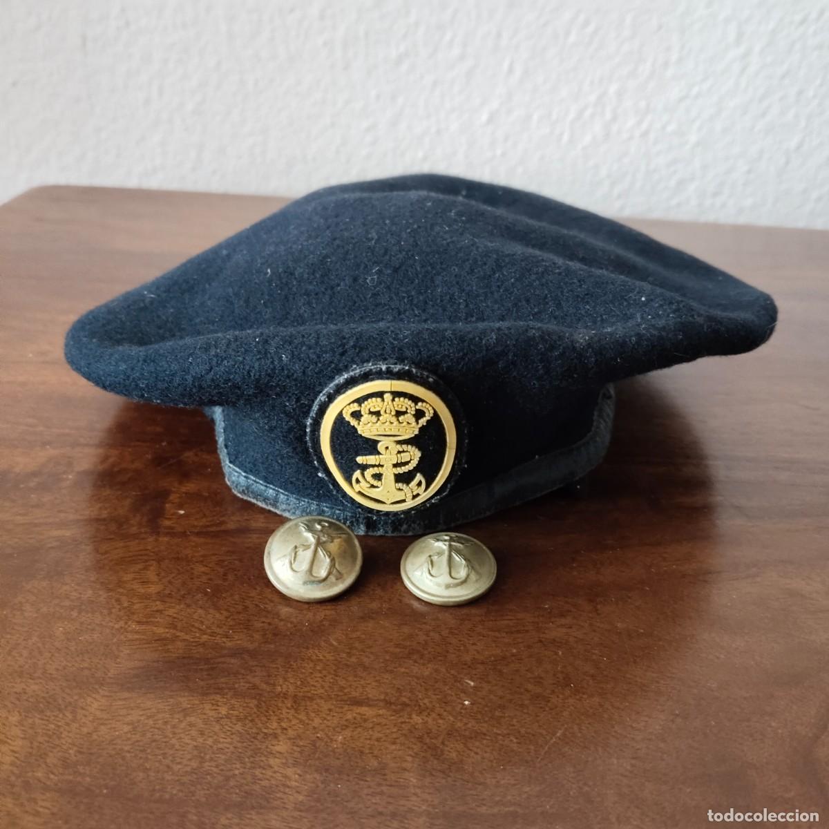 Militaria: Gorro y 2 botones de la Armada. - Foto 1