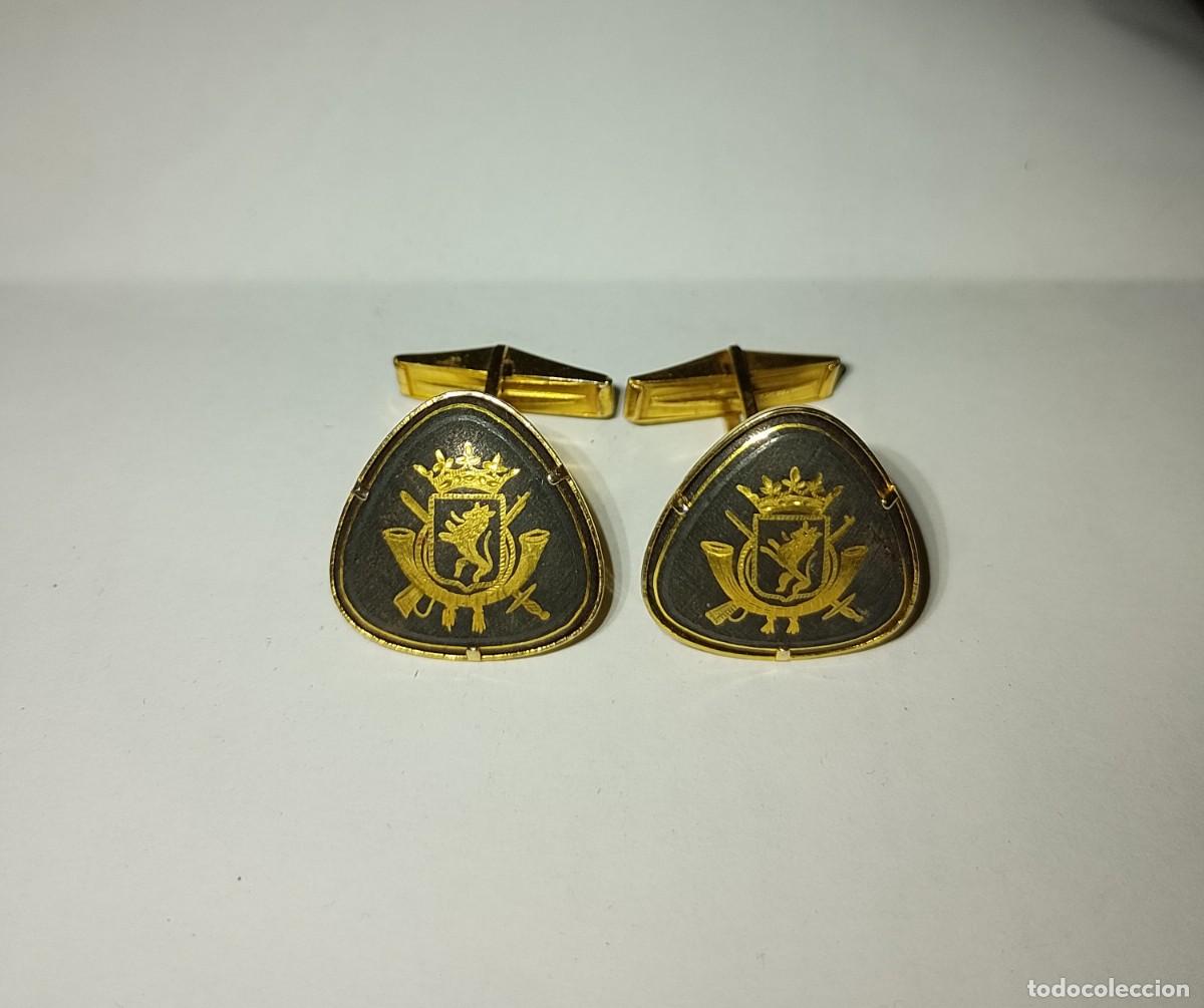 Militaria: Pareja de gemelos, arcabuceado - Foto 1