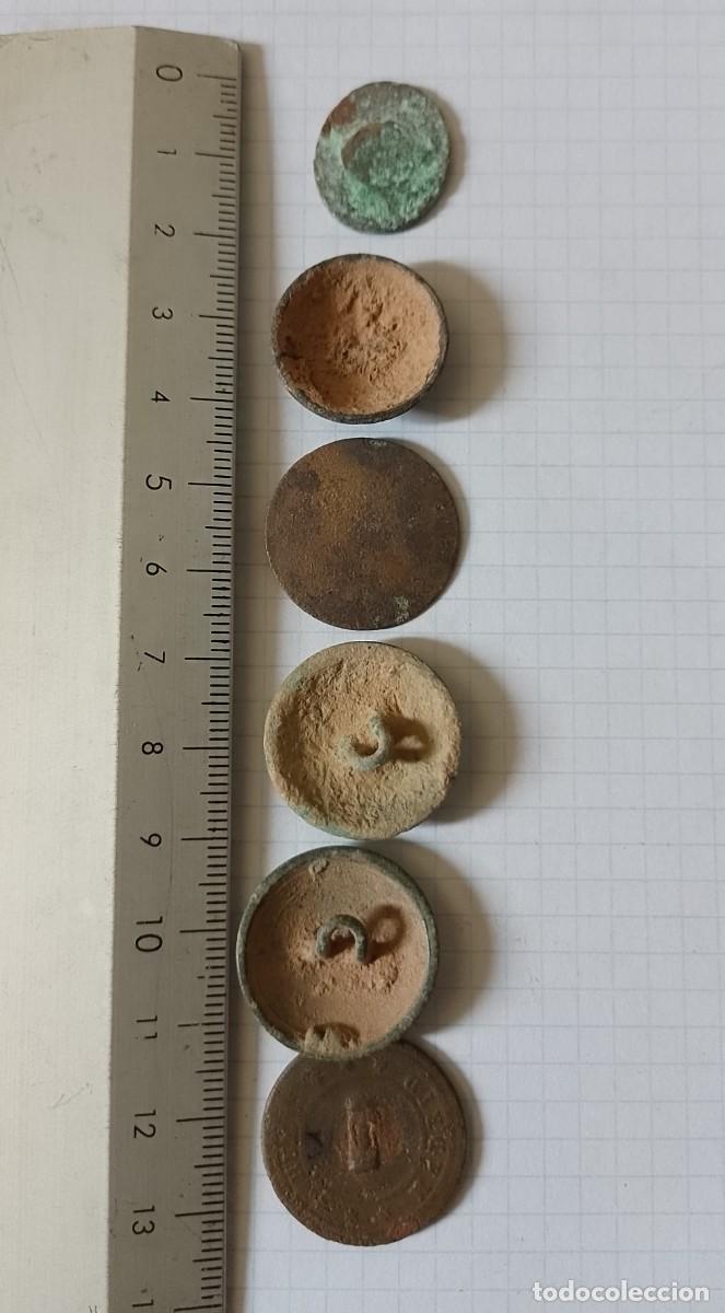 Militaria: Lote variado de 6 botones - Foto 2