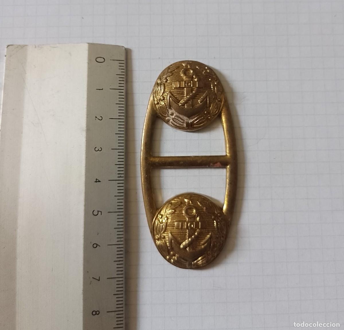 Militaria: Parte de hebilla de marina - Foto 1